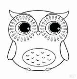 Owl Coloring Pages Cartoon Printable Color Print Getcolorings Colorings sketch template