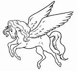 Licorne Coloriage Volante Unicorn Vole Imprimer Flying Pegasus Ancenscp Einzigartig Clipartmag sketch template
