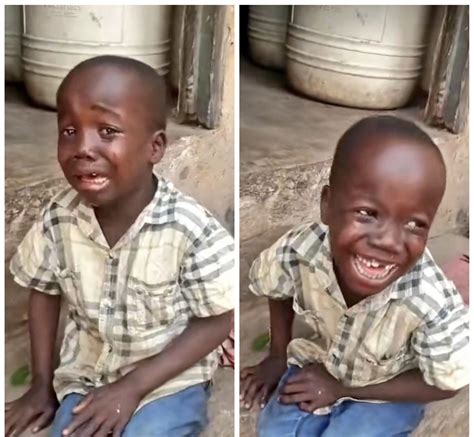 boy   crying laughing video    viral