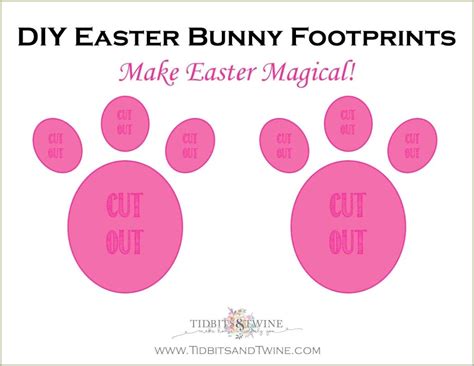 easter bunny feet templates printables resume  gallery