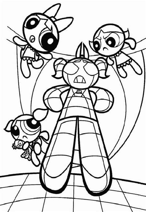 girl robot coloring pages