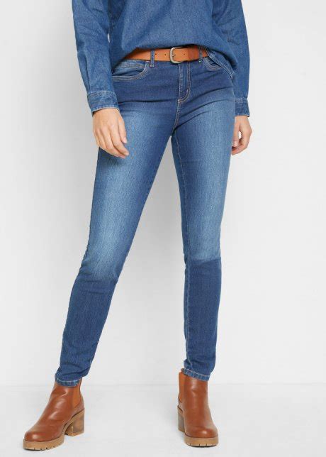 skinny jeans met stretch blue stone   maat