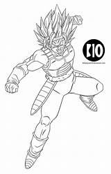 Bardock Lineart Dokkan Dbz Ssj2 Goku Saiyan Vegeta sketch template