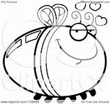 Bug Lightning Clipart Firefly Outlined Amorous Cartoon Thoman Cory Coloring Vector Sleeping Regarding Notes Clipartof sketch template
