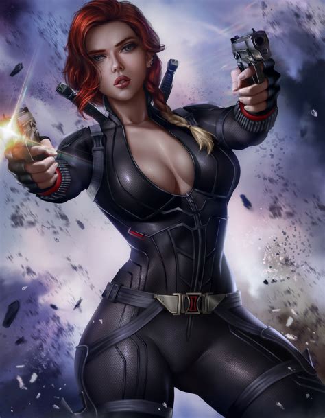 Wallpaper Black Widow The Avengers Marvel Comics