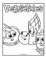 Coloring Veggie Pages Tales Kids Printable sketch template