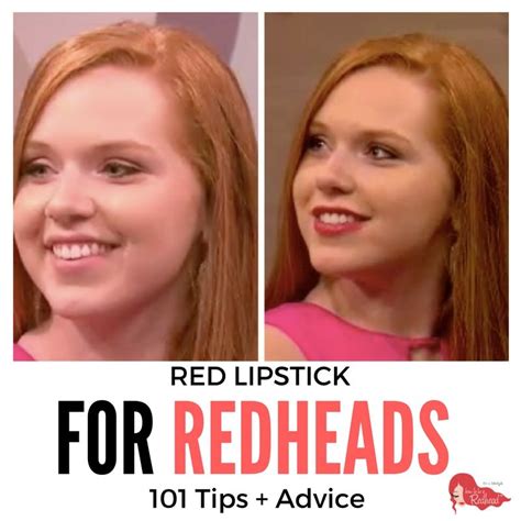 redheads can wear red or a bright lipstick here s a