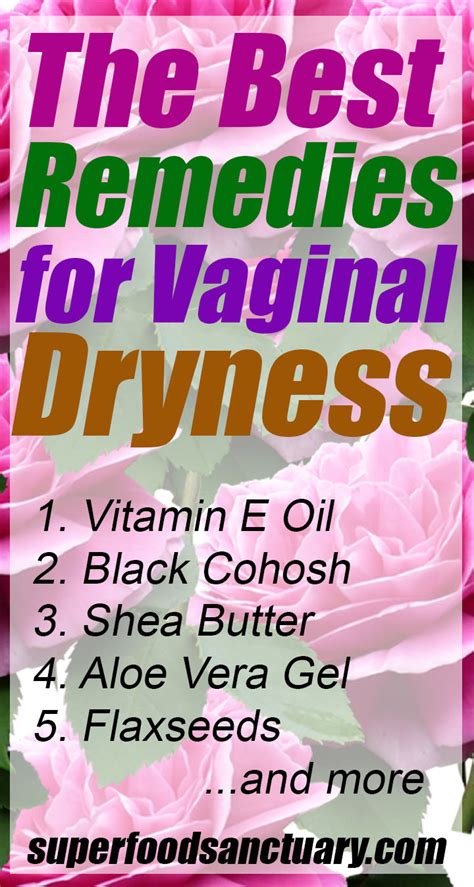 10 natural remedies for vaginal dryness superfood sanctuary