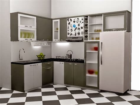 gambar kitchen set minimalis terbaru  ukuran kecil
