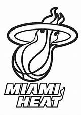 Nba Coloring Logo Pages Logos Miami Heat Basketball Color Drawing Symbol Teams Printable Coloringpagesfortoddlers Cleveland Cavaliers Patriots National Drawings Colouring sketch template