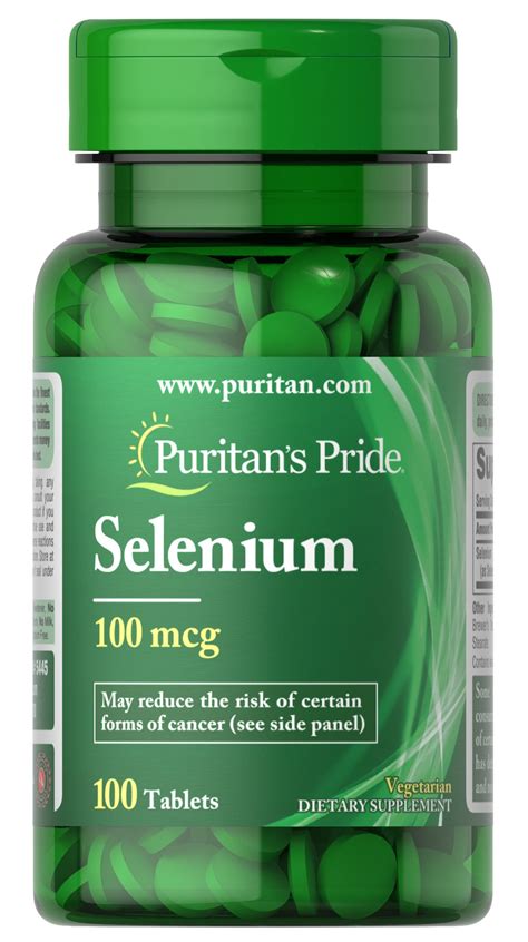 selenium  mcg  tablets  puritans pride