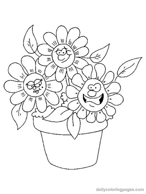 cute flower coloring pages flower coloring page