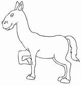 Donkey Coloring Pages Funny Supercoloring Drawing sketch template