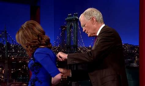 tina fey strips down to underwear for david letterman s retirement