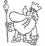 King Coloring Pages Smiling sketch template