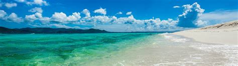 multiple display, Sea, Beach, Sunny beach Wallpapers HD / Desktop and