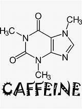 Caffeine Molecular sketch template