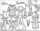 Paper Doll Dolls Muñecas Printable Print Lynn Historical Color 1920s Recortables Thin Para Paperthinpersonas Papel Personas Pages Clothing Coloring Os sketch template