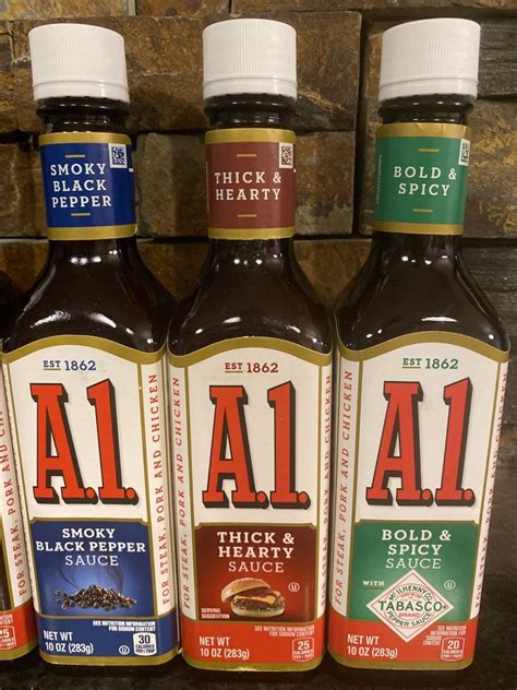 A1 Steak Sauce Variety Pack Of 5 10 Oz Glass Bottles