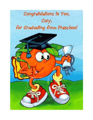 preschool graduation holidays printable card blue mountain ecards
