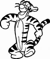 Tigger Coloring Am Wecoloringpage Pages Cartoon sketch template