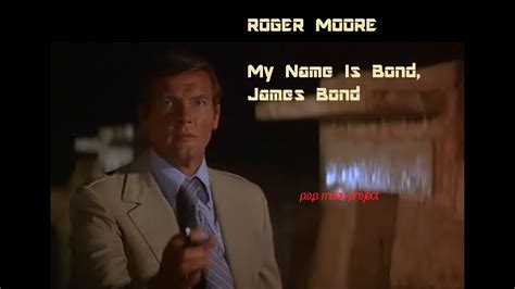roger moore tribute my name is bond theme youtube