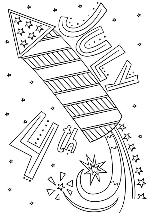 printable july  coloring pages printable word searches