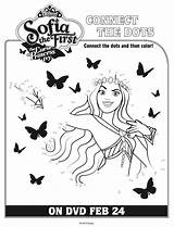 Sofia First Coloring Dots Connect Princess Ivy Disney Curse Pages Printable Pdf Click sketch template