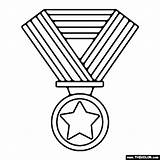 Medal Award Coloring Pages sketch template