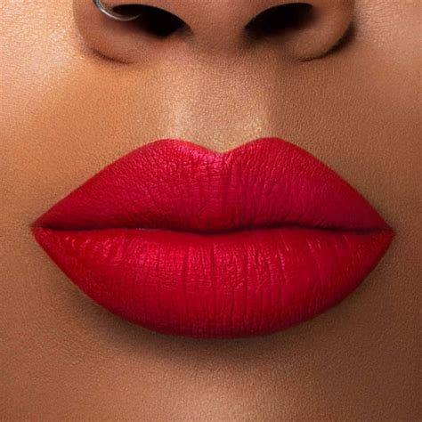 Kiss Of Fire Bright Fiery Red Liquid Matte Lipstick Dose Of Colors