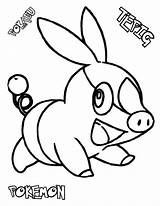 Coloring Pages Pokemon Tepig Google sketch template