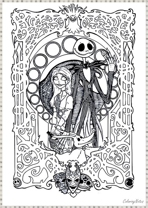 nightmare  christmas coloring pages  printable coloring