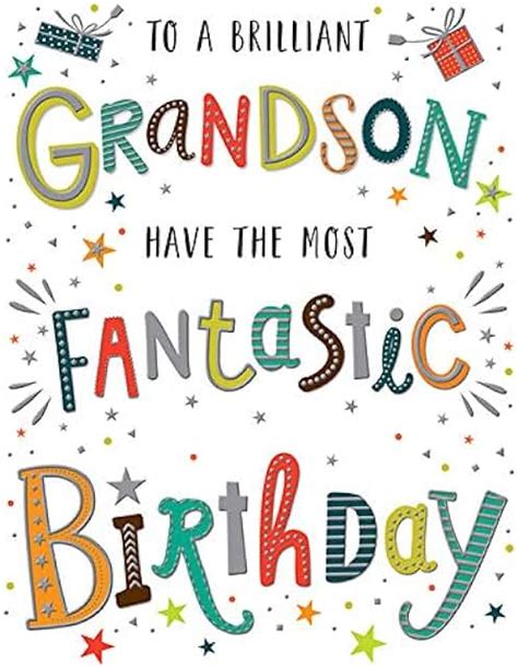 amazoncouk birthday card  grandson