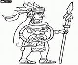 Coloring Huitzilopochtli Aztec Warrior Printable Aztecas Designlooter 2kb 250px Choose Board sketch template