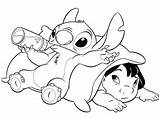 Stitch Coloring Pages Angel Print Getdrawings sketch template