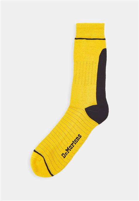 dr martens lightweight sock sokken dms yellow cotton blendgeel zalandobe