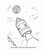 Apollo Pages Coloring Space Printables Usa Command Template Printable sketch template