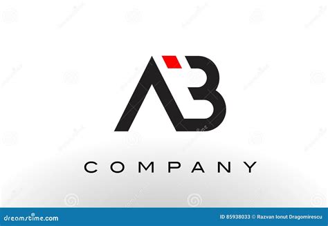 ab logo letter design vector stock vector illustration  elements