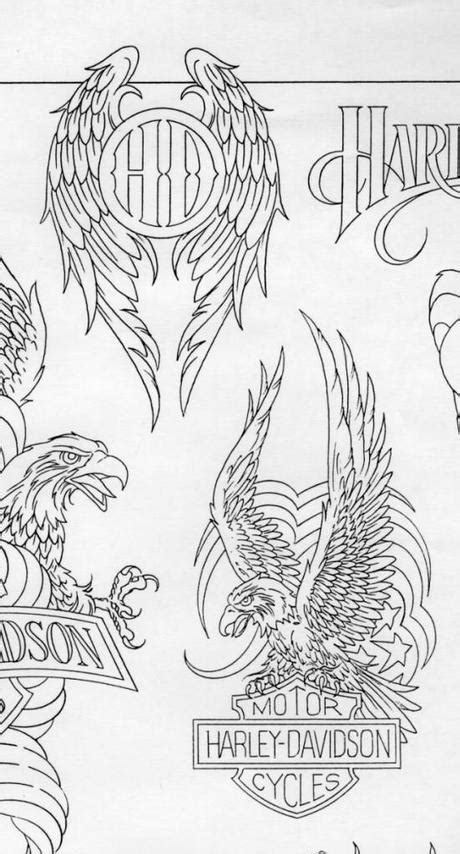American Eagle Harley Davidson Tattoo With Blueprint Paperblog
