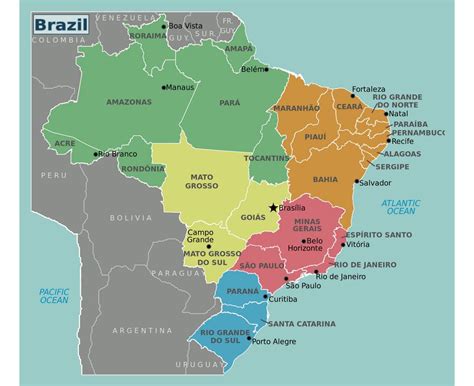 maps of brazil collection of maps of brazil south