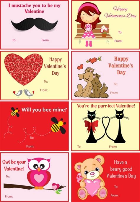 items similar  valentines day cards assorted printable valentine