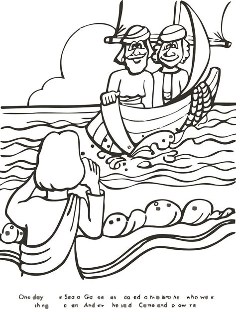 peter catching fish coloring page youngandtaecom fish coloring