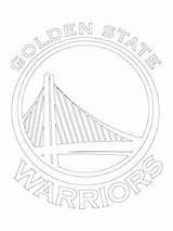 Pages Coloring Warriors Golden State Getcolorings Logos sketch template