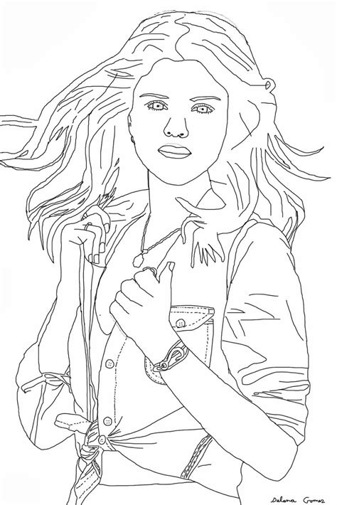 Printable Selena Gomez Coloring Pages Printable Word Searches