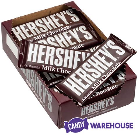 hershey s milk chocolate candy bars 36 piece box candy warehouse