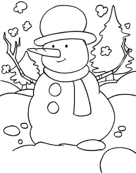 printable winter coloring pages  kids  snowman coloring