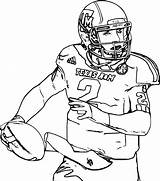 Football College Coloring Pages Logos sketch template