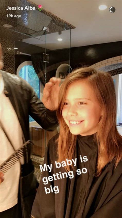 jessica alba shares daughter haven s first haircut see
