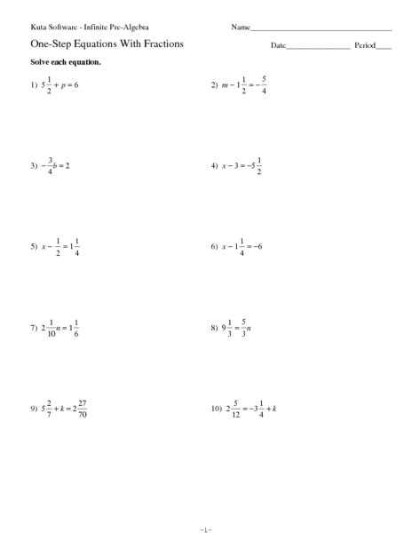 multi step equations worksheet  grade  worksheets student