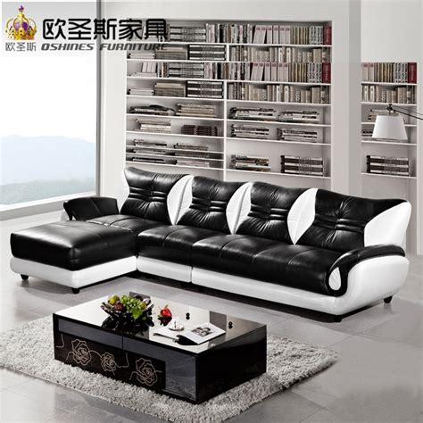 black  white modern couch simple  cozy living room white